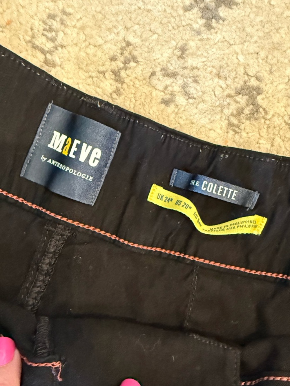 Maeve Black Colette Full Length Wide-Leg Pants - Picture 4 of 5